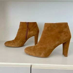 Stuart Weitzman Camel Suede Booties